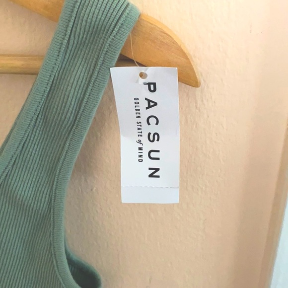 Brandy Melville sage green Richie tank - Picture 4 of 5